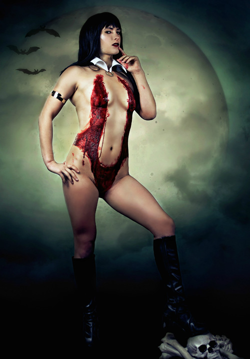 Vampirella Body Paint