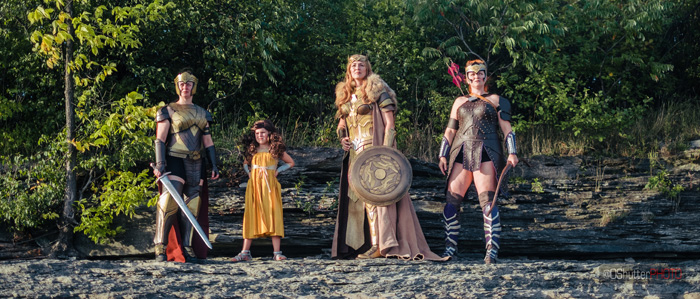 Amazons and Young Diana Group Cosplay