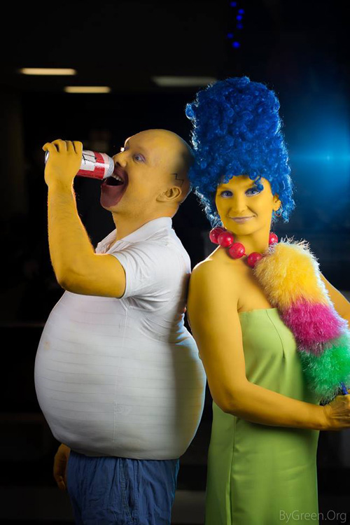 Homer & Marge from The Simpsons Cosplay