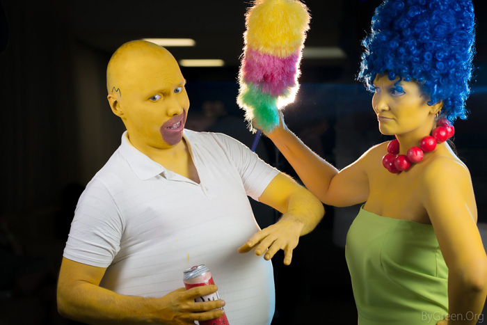 Homer & Marge from The Simpsons Cosplay