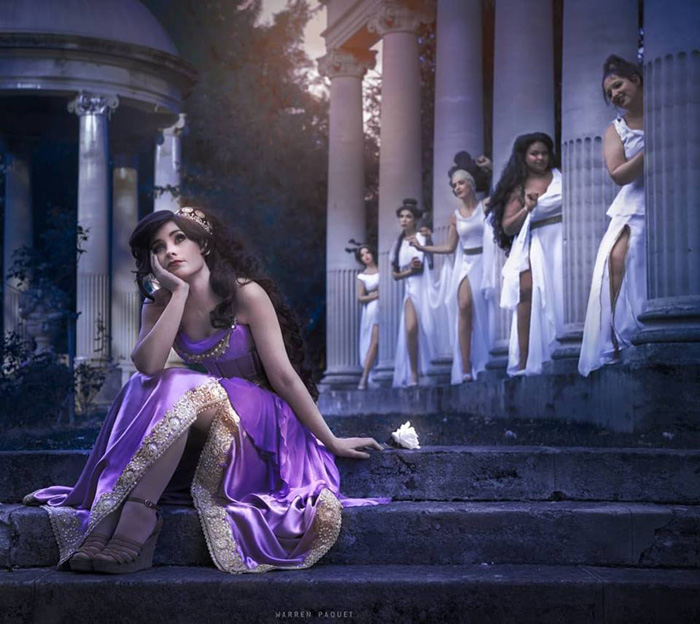Megara and the Muses from Hercules Cosplay