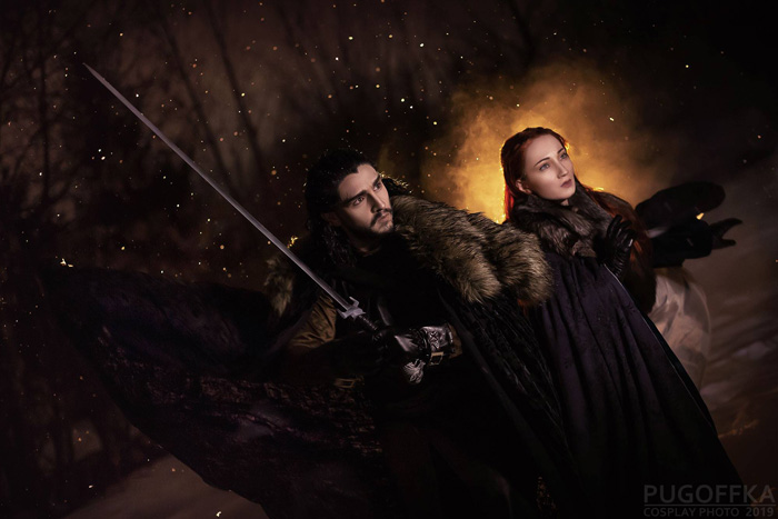 Jon Snow & Sansa Stark from Game of Thrones Cosplay