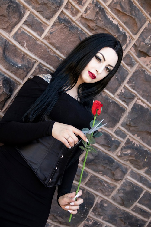Morticia from The Addams Family Cosplay