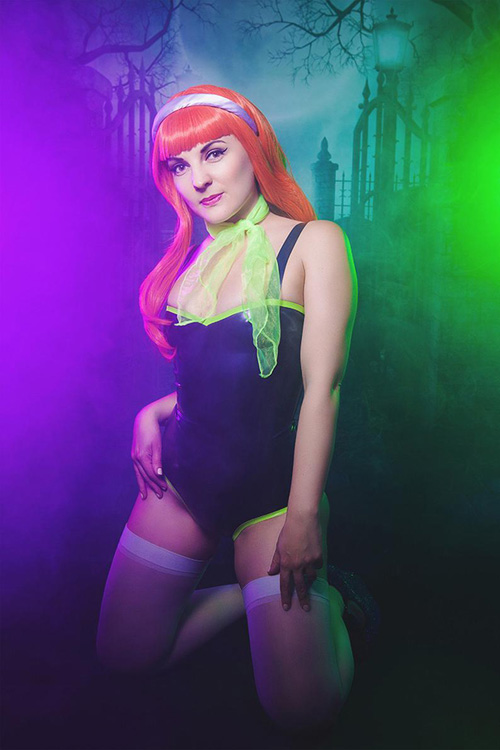 Daphne from Scooby-Doo Latex Pinup 