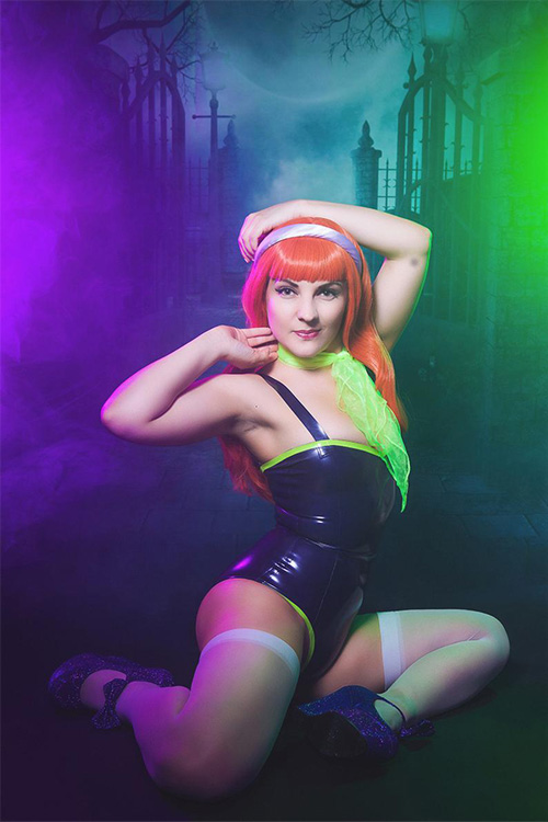Daphne from Scooby-Doo Latex Pinup 