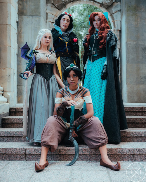 Game of Thrones Disney Princesses Mashup Group Cosplay