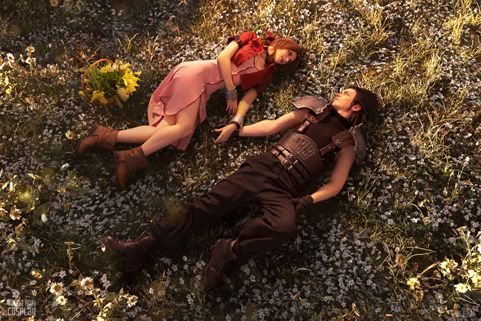 Zack and Aerith from Final Fantasy VII Cosplay
