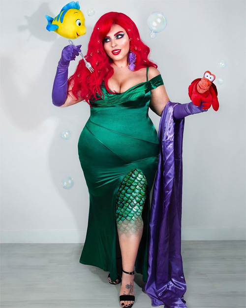 Ursula & Ariel from The Little Mermaid Cosplays