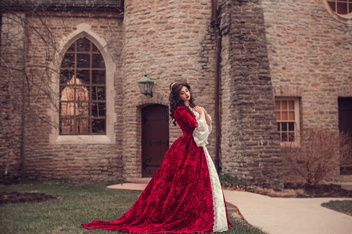 Holiday Belle Gown Cosplay