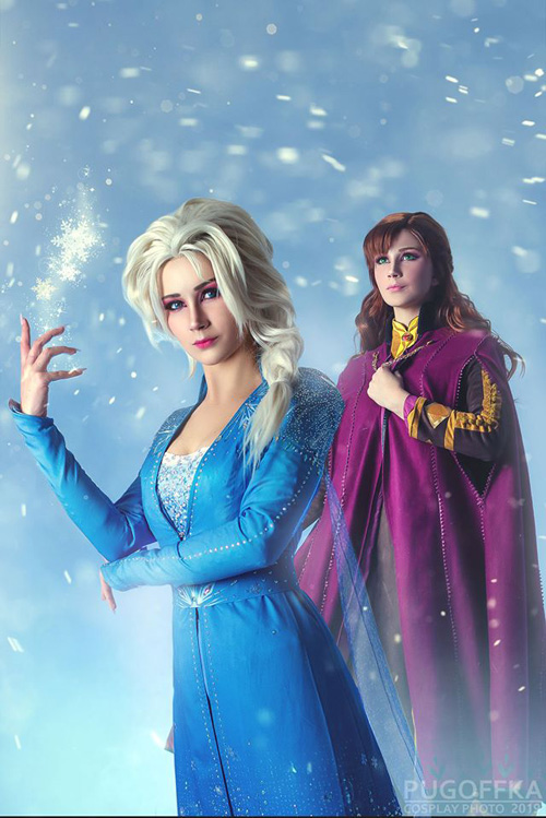 Anna and Elsa from Frozen 2 Cosplay