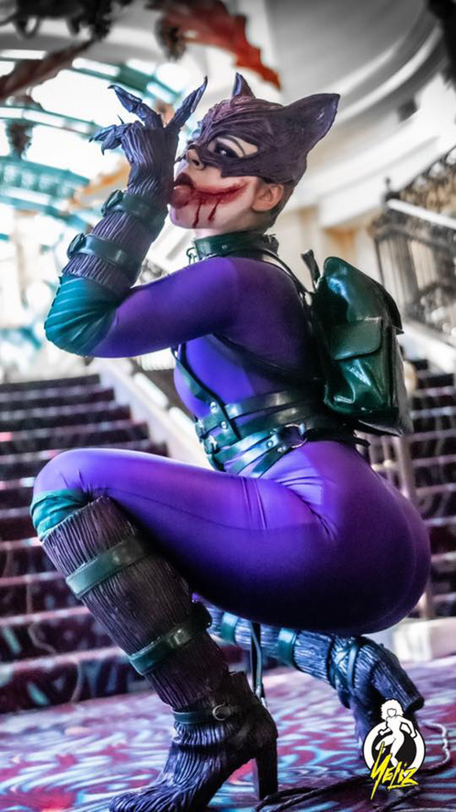 The Laughing Cat Joker/Catwoman Mashup Cosplay