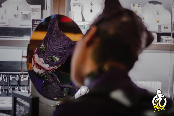 The Laughing Cat Joker/Catwoman Mashup Cosplay
