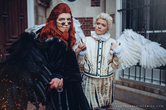 Crowley And Aziraphale From Good Omens Cosplay 4045