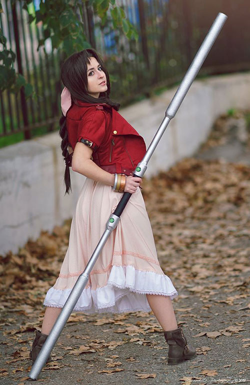 Aerith from Final Fantasy VII Cosplay