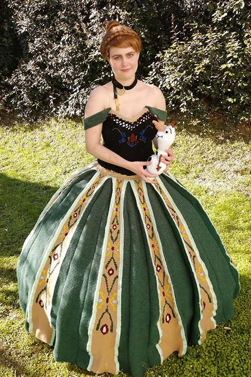 Anna from Frozen Crochet Dress Cosplay