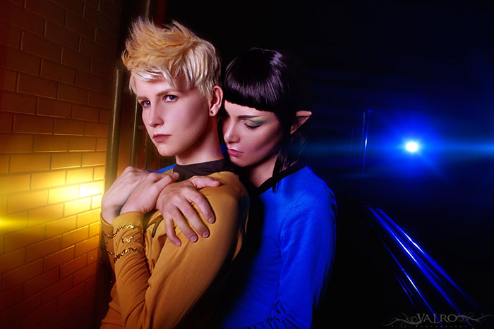 Kirk and Spock from Star Trek Cosplay