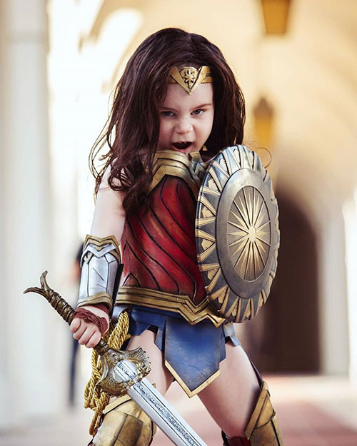 Little Wonder Woman Cosplay