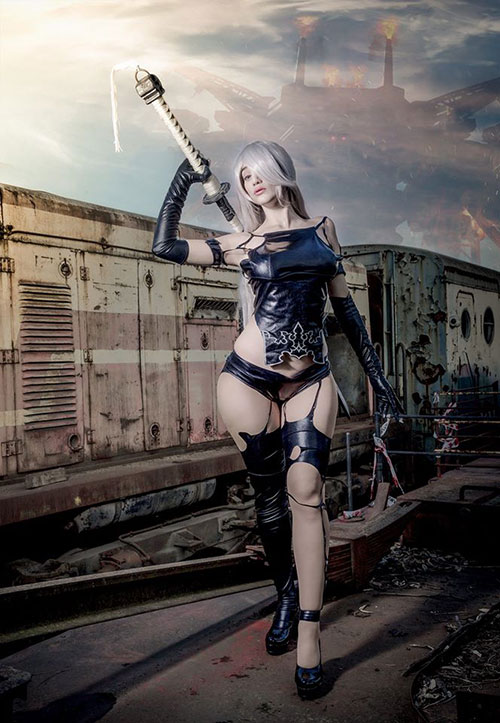 A2 from Nier: Automata Cosplay