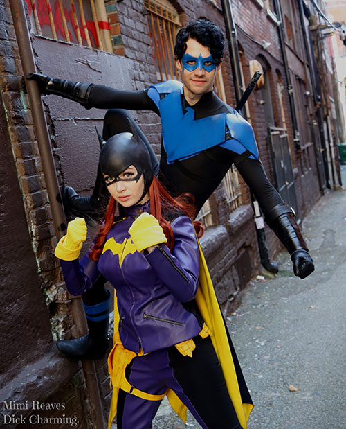 Batgirl and Nightwing from DC Comics Cosplay