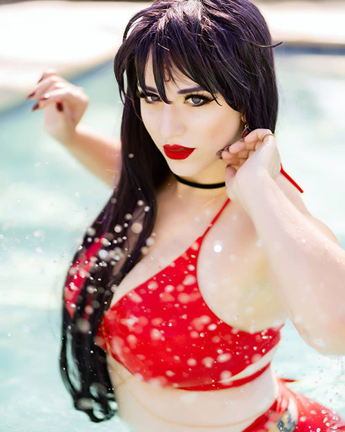 Sailor Mars From Sailor Moon Swimsuit Cosplay