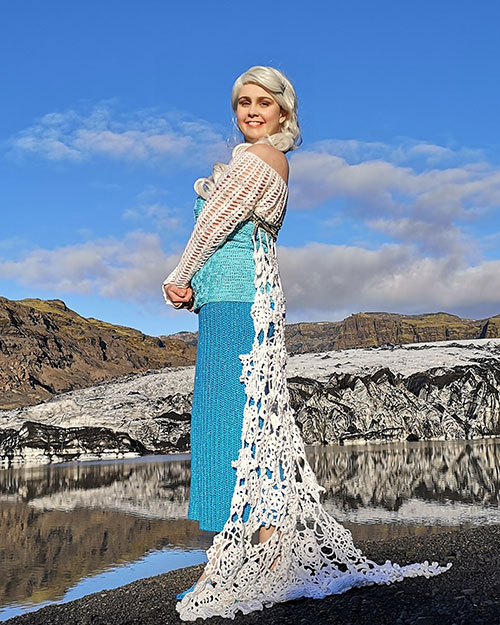 Elsa from Frozen Crocheted Cosplay