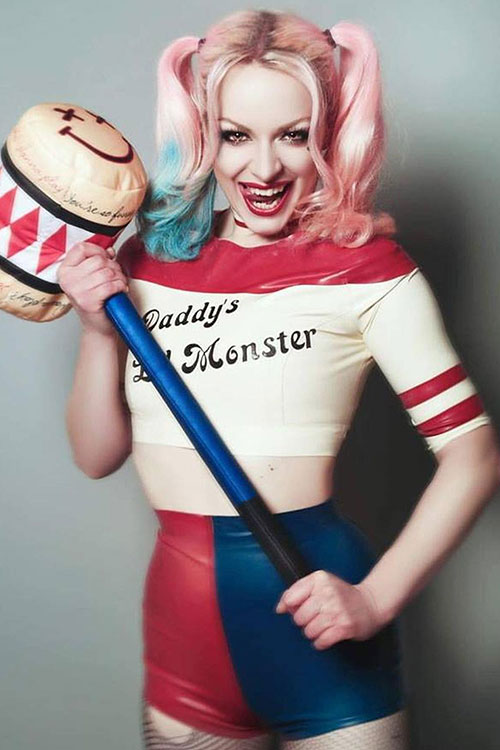 Harley Quinn from Suicide Squad Latex Cosplay