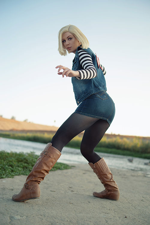 android 18 cosplay nude naked cum