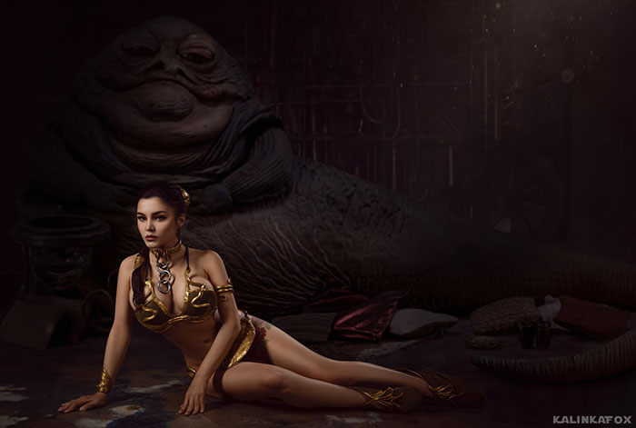 Slave Leia from Star Wars: Return of the Jedi Cosplay