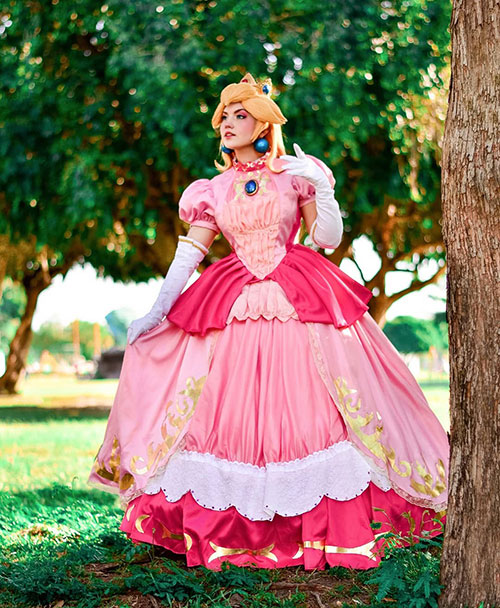 Sexy cosplay princess peach 