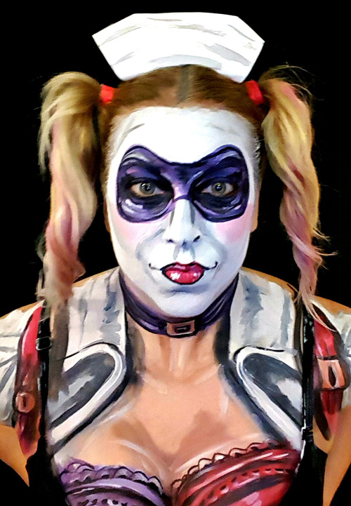 Arkham Asylum Harley Quinn Makeup