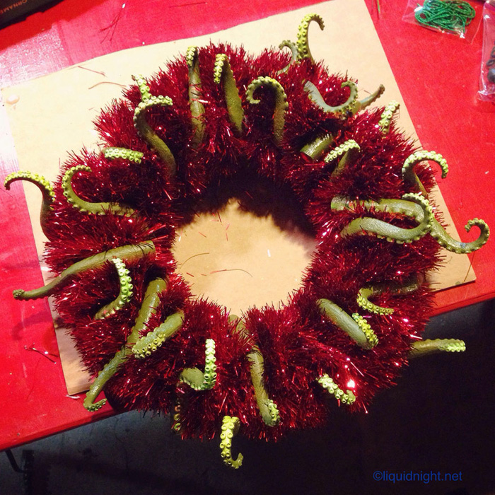 Cthulhu Christmas Wreath
