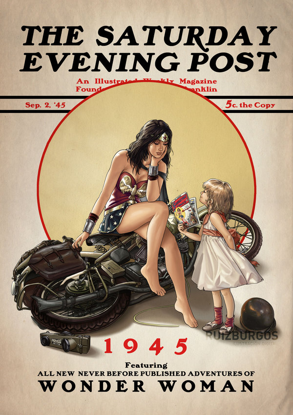 DC Heroes & Villains Saturday Evening Post Cover Tributes