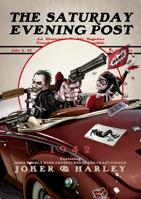 DC Heroes & Villains Saturday Evening Post Cover Tributes