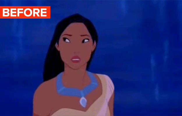 If Disney Princesses Had Normal Sized Eyes