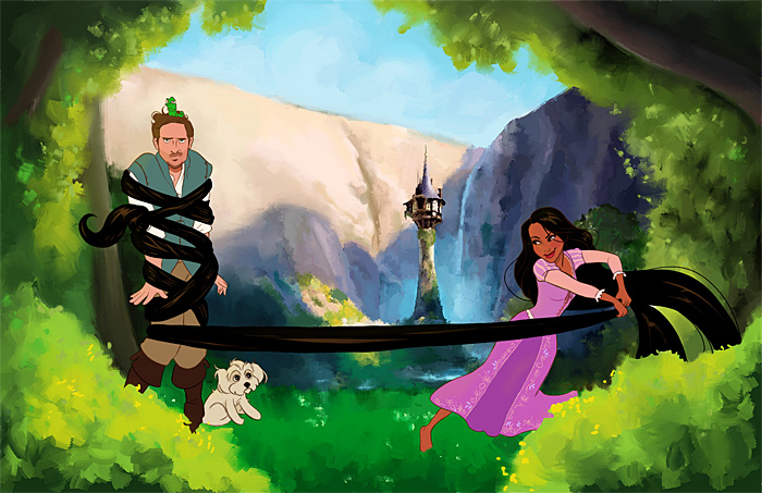 Boyfriend Turns His Girlfriend & Him Into Disney Characters for Valentines