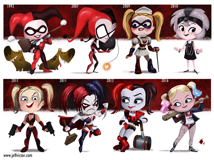 Evolution of Harley Quinn & Catwoman