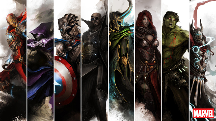 Dark Fantasy Avengers Fan Art