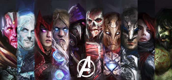 Dark Fantasy Avengers Age of Ultron Redesigns