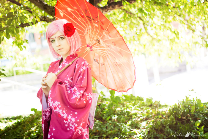 Kimono Sakura Haruno from Naruto Shippuden Cosplay