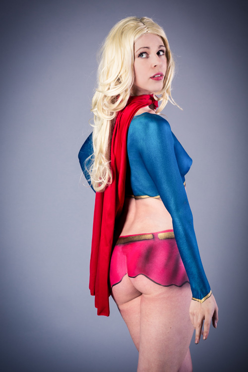 Supergirl Body Paint