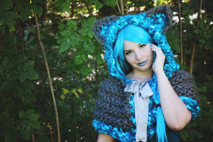 Cheshire Cat Hood Photoshoot
