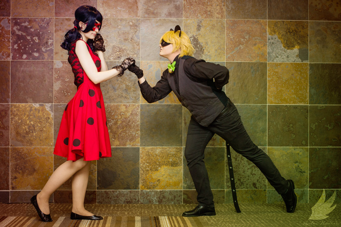 Formal Ladybug and Cat Noir from Miraculous Ladybug Cosplay