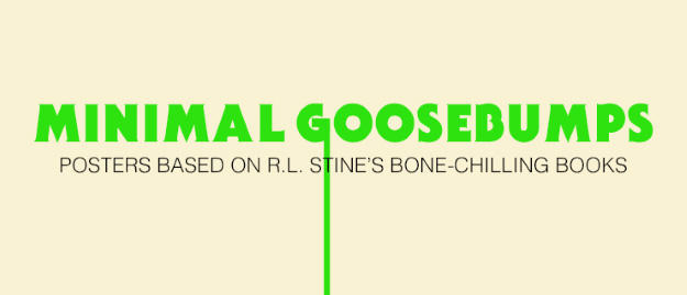 Minimal Goosebumps: Posters Based on R.L. Stines Bone-Chilling Books