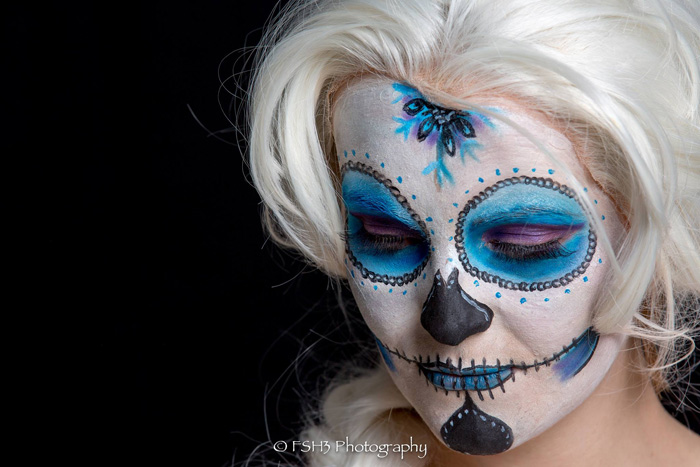 Sugar Skull Elsa Makeup