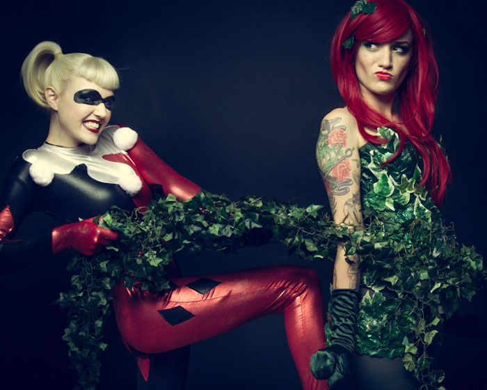 Poison Ivy and Harly Quinn Cosplay