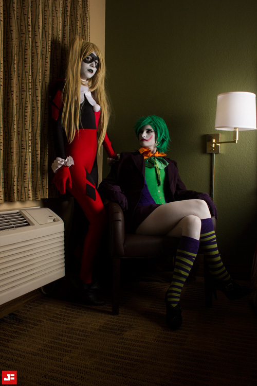Fem Joker and Harley Quinn Cosplay
