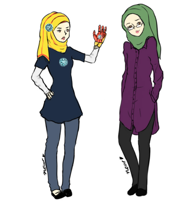 Superheroes Wearing Hijabs Fan Art
