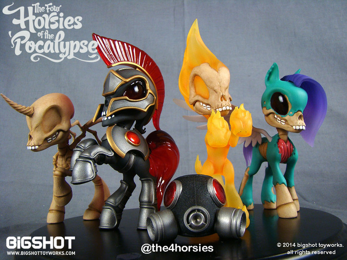 Four Horsies of the Pocalypse Collectible Art Toys