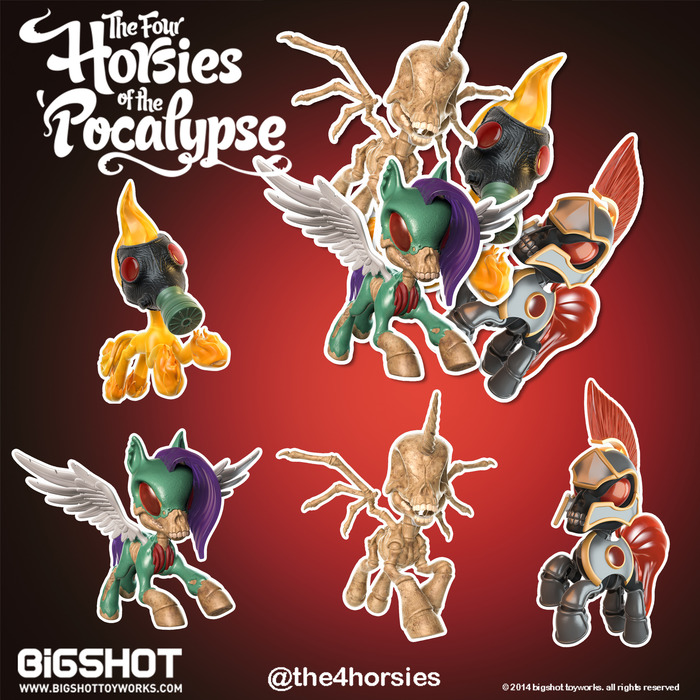 Four Horsies of the Pocalypse Collectible Art Toys