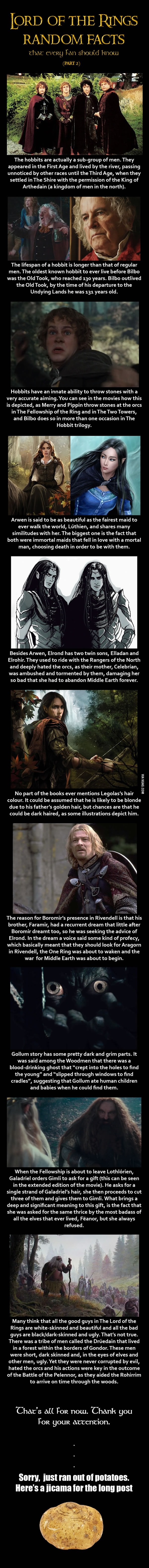 Lord of the Rings Random Facts Part 2